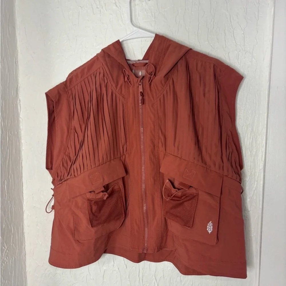 NWOT Free People Movement Pleaty Please Vest Rust Orange Size Large - Picture 4 of 9
